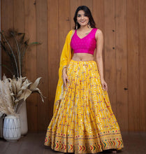 Load image into Gallery viewer, Haldi Special Silk Embroidered Lehenga Choli
