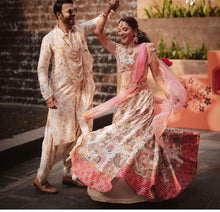 Load image into Gallery viewer, Innovation Pink Color Tapeta Silk Chine Stitched Work Lehenga Choli For Function Wear
