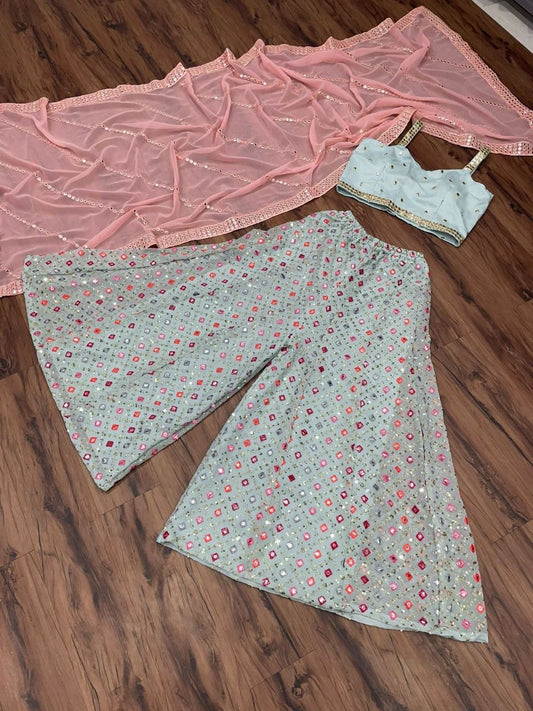 Beautiful Off White Color Silk Embroidered Work Designer Salwar Suit