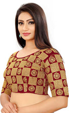 Load image into Gallery viewer, Stupefying Red Color Classic Fentam Silk Designer Occasion Wear Full Stitched Blouse
