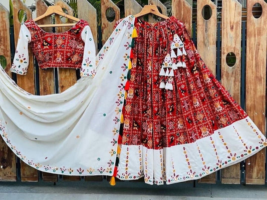 Prominent Maroon Color Festive Wear American Crape Printed Lehenga Choli
