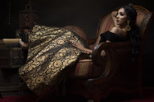Load image into Gallery viewer, Knockout Black Color Festive Wear Banarasi Zari Weaving Designer Work Lehenga Choli
