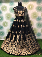 Load image into Gallery viewer, Prodigious Soft Net Wedding Wear Embroidered Work Designer Lehenga Choli For Women
