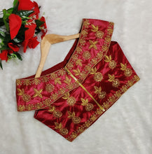 Load image into Gallery viewer, Remarkable Tapeta Silk Sequence Work Ready Made Blouse For Women
