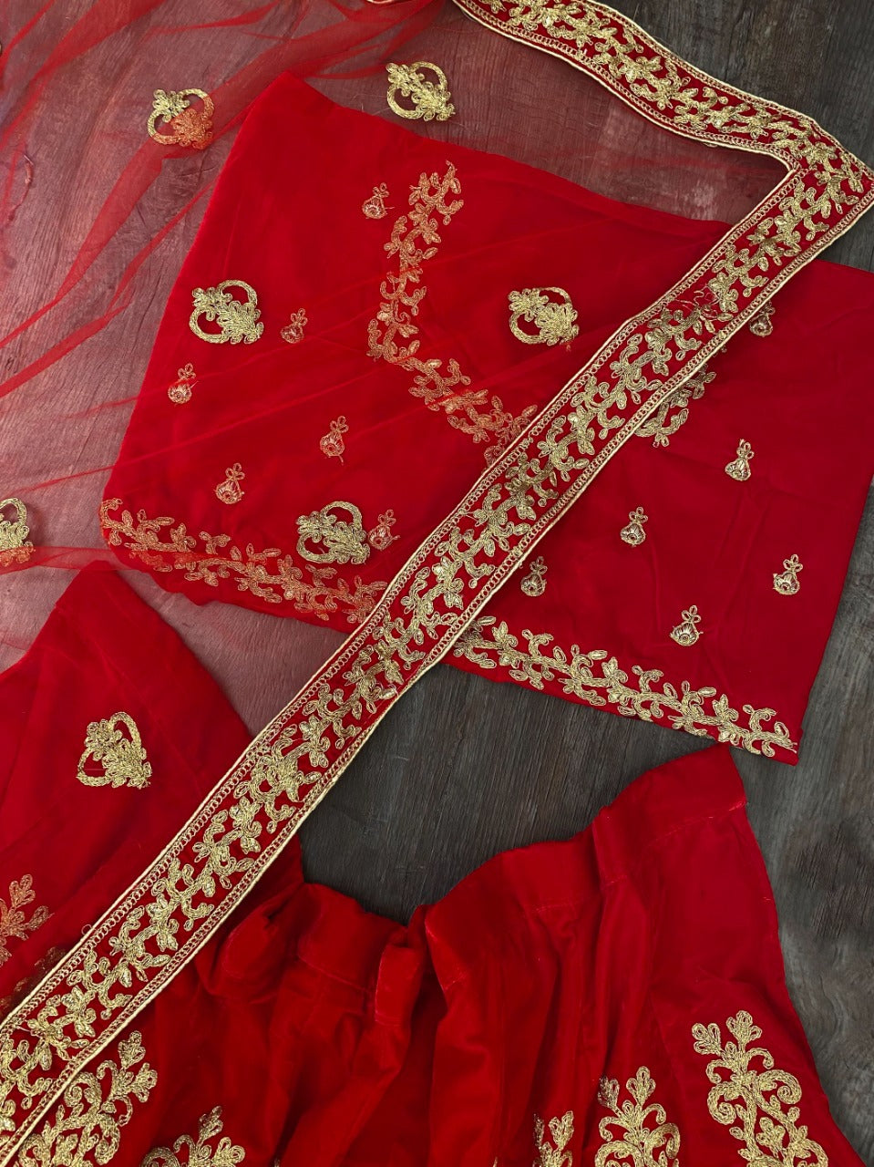 Wedding Wear Velvet Embroidered Coding Designer Work Lehenga Choli