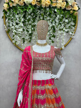 Load image into Gallery viewer, Multi Color Georgette Sequence Work Lehenga Choli
