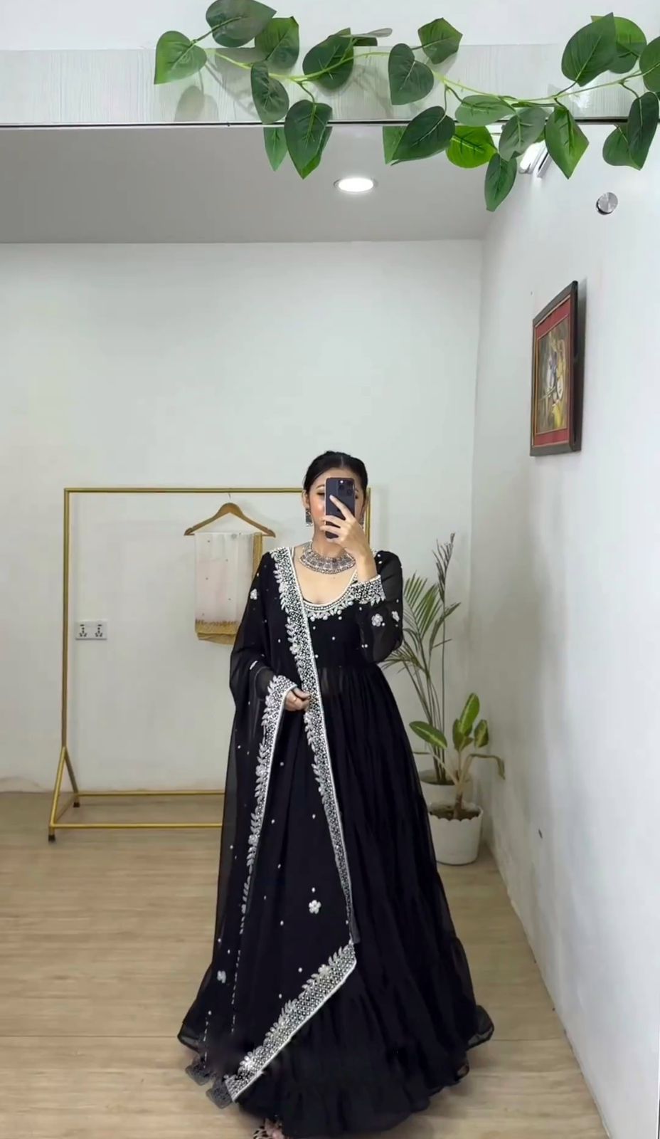 Lovely Georgette Full Stitched Anarkali Full Stitched Suit Set