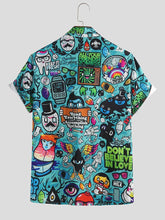 Load image into Gallery viewer, Good Looking Multi Graffiti Printed Stitched Shirts For Men
