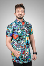 Load image into Gallery viewer, Good Looking Multi Graffiti Printed Stitched Shirts For Men
