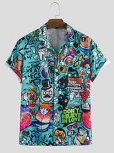 Load image into Gallery viewer, Good Looking Multi Graffiti Printed Stitched Shirts For Men
