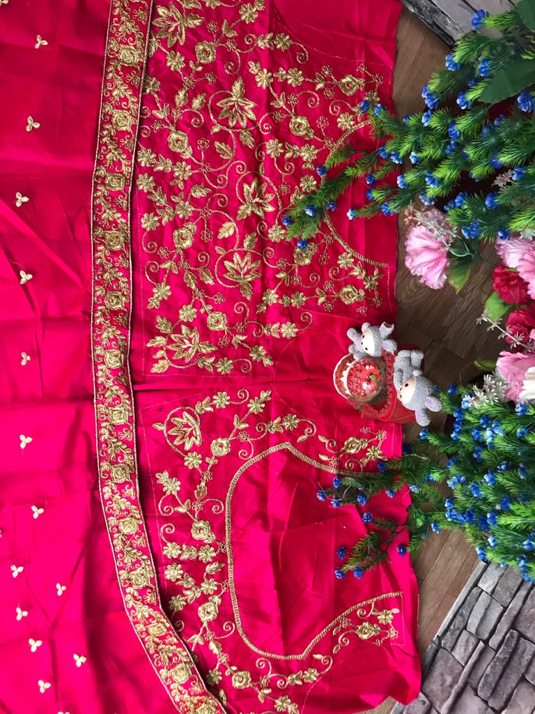 Dismaying Rani Pink Color Designer Soft Net Multi Coding Embroidered Work Lehenga Choli For Wedding Wear