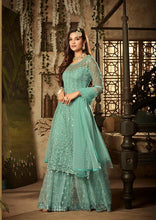 Load image into Gallery viewer, Demanding Net Embroidered Work Salwar Suit For Women
