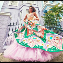 Load image into Gallery viewer, Fantastic Multi Color Occasion Wear Designer Italian Silk Digital Printed Lehenga Choli For Girls
