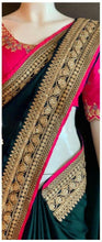 Load image into Gallery viewer, Thrilling Paper Silk Fancy Party Wear Embroidered Work Border Saree Blouse
