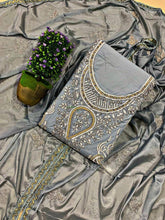 Load image into Gallery viewer, Mind-blowing Cotton Diamond Embroidered Work Regular Wear Salwar Suit
