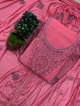 Load image into Gallery viewer, Mind-blowing Cotton Diamond Embroidered Work Regular Wear Salwar Suit
