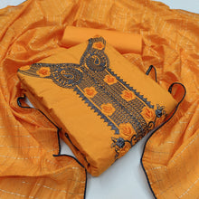 Load image into Gallery viewer, Refreshing Embroidered Work Cotton Casual Wear Salwar Suit For Women
