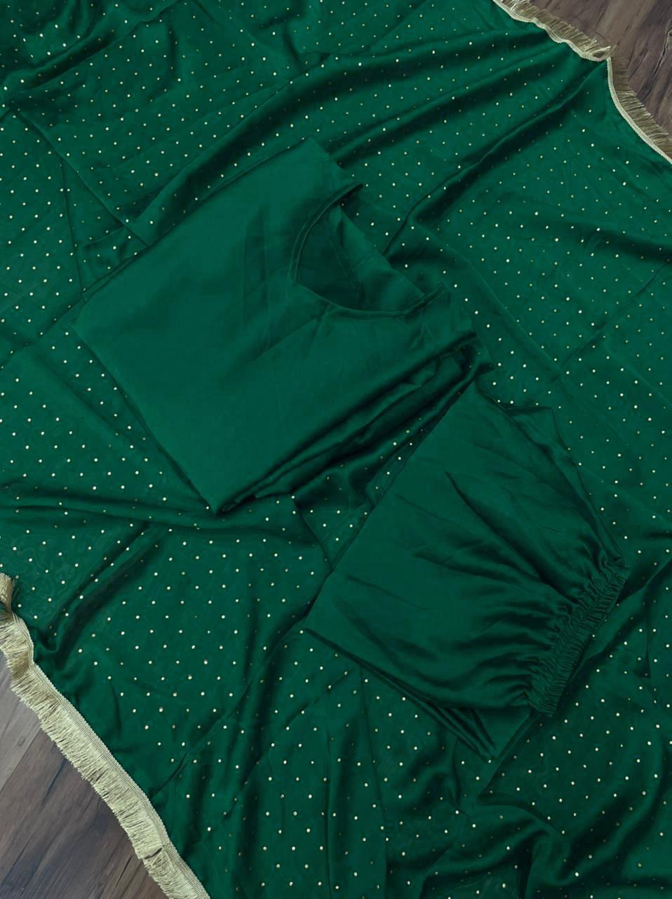 Artistic Rangoli Satin Ready Made Festive Wear Salwar Suit For Ladies