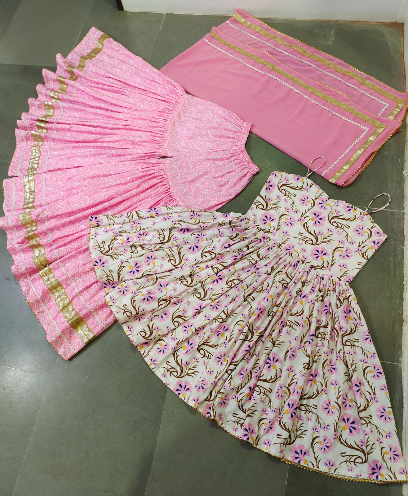 Shattering Pink Color Cotton Digital Printed Sharara Suit For Party Wear