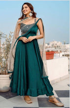 Load image into Gallery viewer, Radiant Rama Color Japan Silk Wedding Wear Salwar Suit Design
