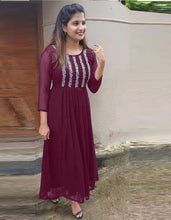 Load image into Gallery viewer, Latest Embroidered Readymade Kurti For Big Size Women

