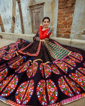 Load image into Gallery viewer, Stylish Multi Color Butter Silk Fancy Digital Printed Traditional Wear Lehenga Choli
