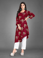 Load image into Gallery viewer, Stunning Cotton Rayon Printed Ready Made Pent Kurti For Casual Wear
