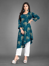 Load image into Gallery viewer, Stunning Cotton Rayon Printed Ready Made Pent Kurti For Casual Wear
