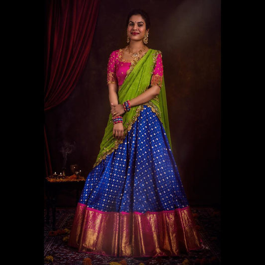 Stupendous Jacquard Weaving Work Lehenga Choli For Wedding Wear