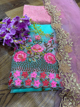 Load image into Gallery viewer, Trendy Organza Function Wear Stone Thread Work Lehenga Choli
