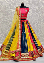 Load image into Gallery viewer, Bridal Wear Pink Color Designer Stylish Art Silk Embroidered Thread Diamond Work Lehenga Choli

