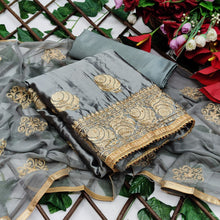 Load image into Gallery viewer, Dismaying Satin Super Embroidered Work Party Wear Indian Wear Salwar Suit For Ladies

