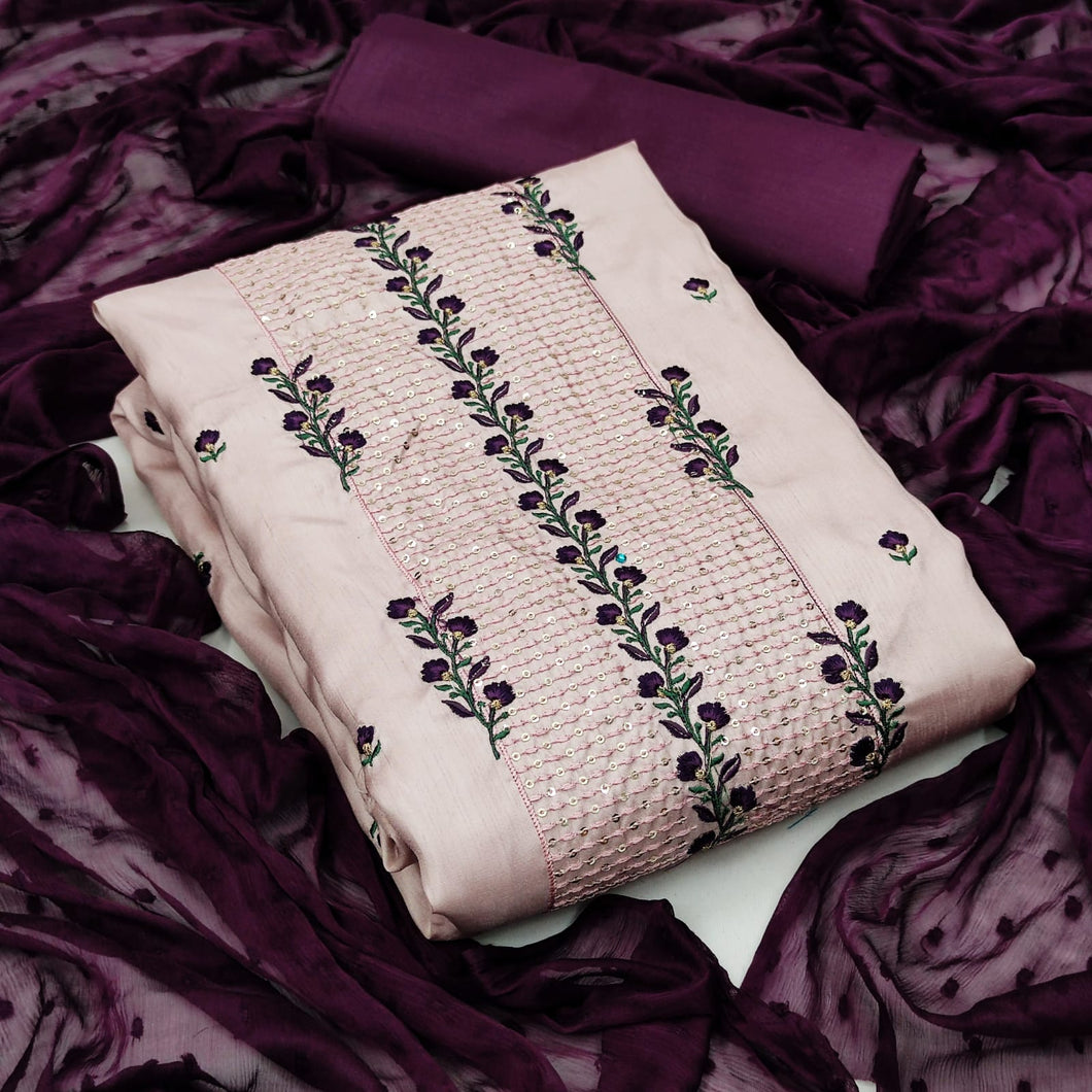 Dashing Sequence Work Art Silk Designer Salwar Suit For Function Wear
