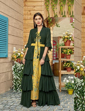 Load image into Gallery viewer, Mind-blogging Green Color Occasion Wear Faux Georgette Classic Embroidered Work Salwar Suit Design
