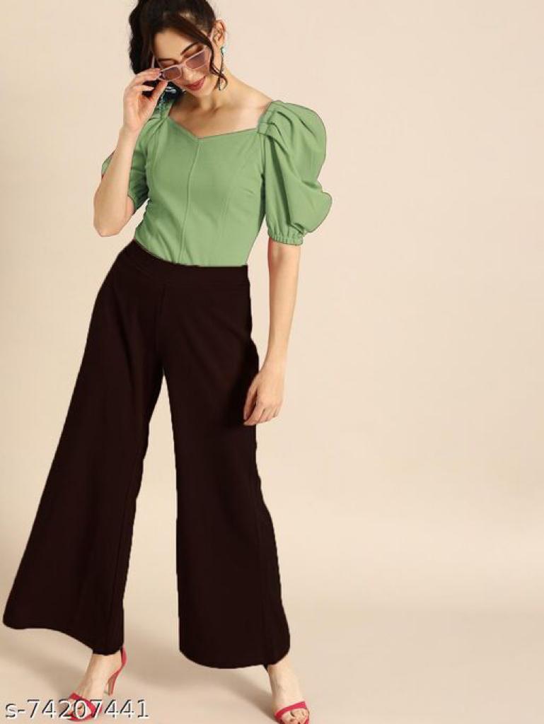Daily Wear Polyester type Short Sleeve Full Stitched Top For Girls Wear