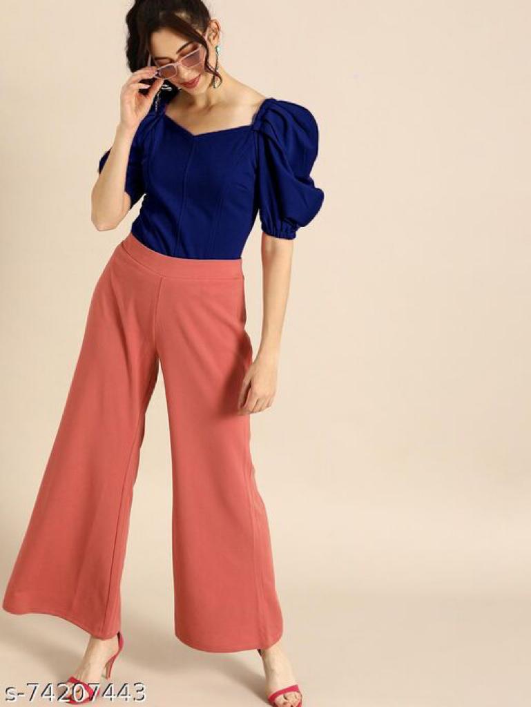 Daily Wear Polyester type Short Sleeve Full Stitched Top For Girls Wear