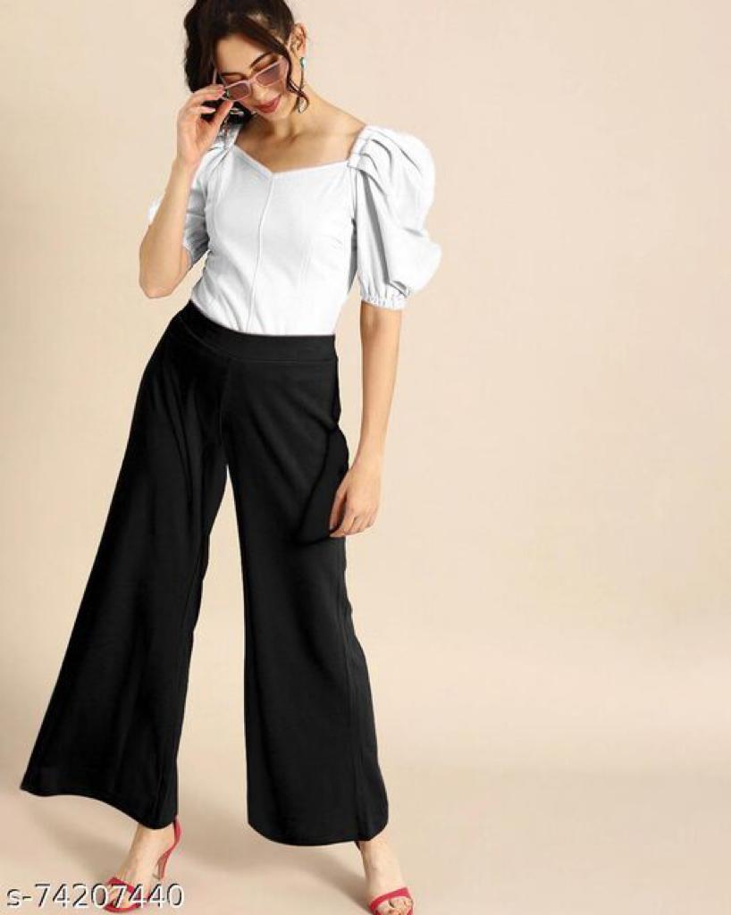 Daily Wear Polyester type Short Sleeve Full Stitched Top For Girls Wear