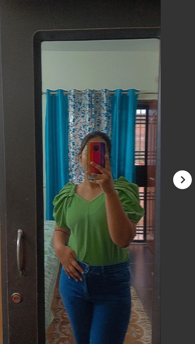 Daily Wear Polyester type Short Sleeve Full Stitched Top For Girls Wear