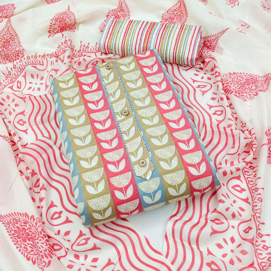 Cotton Printed Dress Material