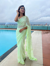 Load image into Gallery viewer, Party Wear Georgette Saree
