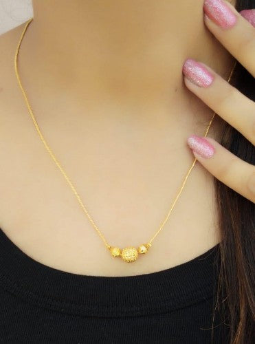 Beautiful Golden Artificial Necklace For Girls
