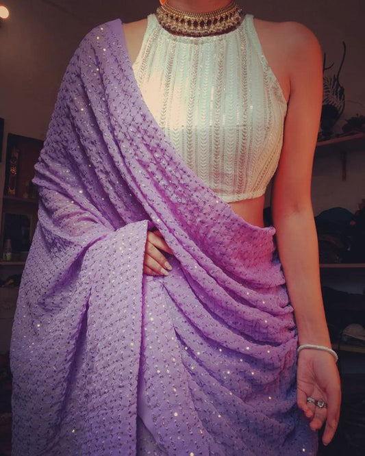 Party Wear Lovely  Look Saree Festival Wear Saree For Women