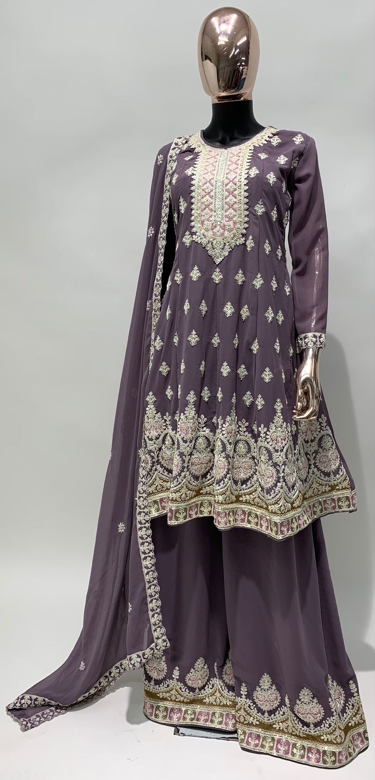 Function Wear Georgette Embroidered Full Stitched Salwar Kameez