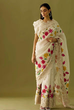 Load image into Gallery viewer, Soft Organza Silk With Beautiful Heavy Multi Thread Work C-Pallu Saree
