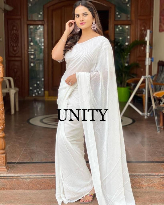 Pure Georgette All Order Sequence Worked Saree With Heavy Squence Work Blouse