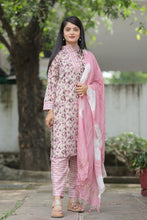 Load image into Gallery viewer, Casual Wear Pink Color Cotton Printed Ready To Wear Salwar Suit
