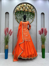 Load image into Gallery viewer, Wedding Wear Georgette Top with Lehenga and Dupatta
