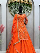 Load image into Gallery viewer, Wedding Wear Georgette Top with Lehenga and Dupatta
