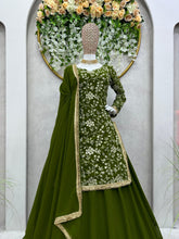 Load image into Gallery viewer, Wedding Wear Georgette Top with Lehenga and Dupatta
